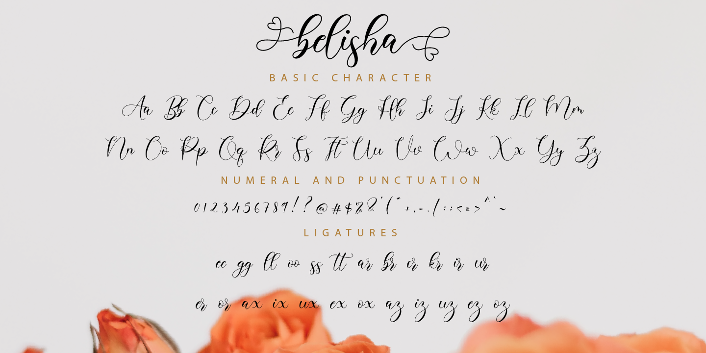 Пример шрифта Belisha #3